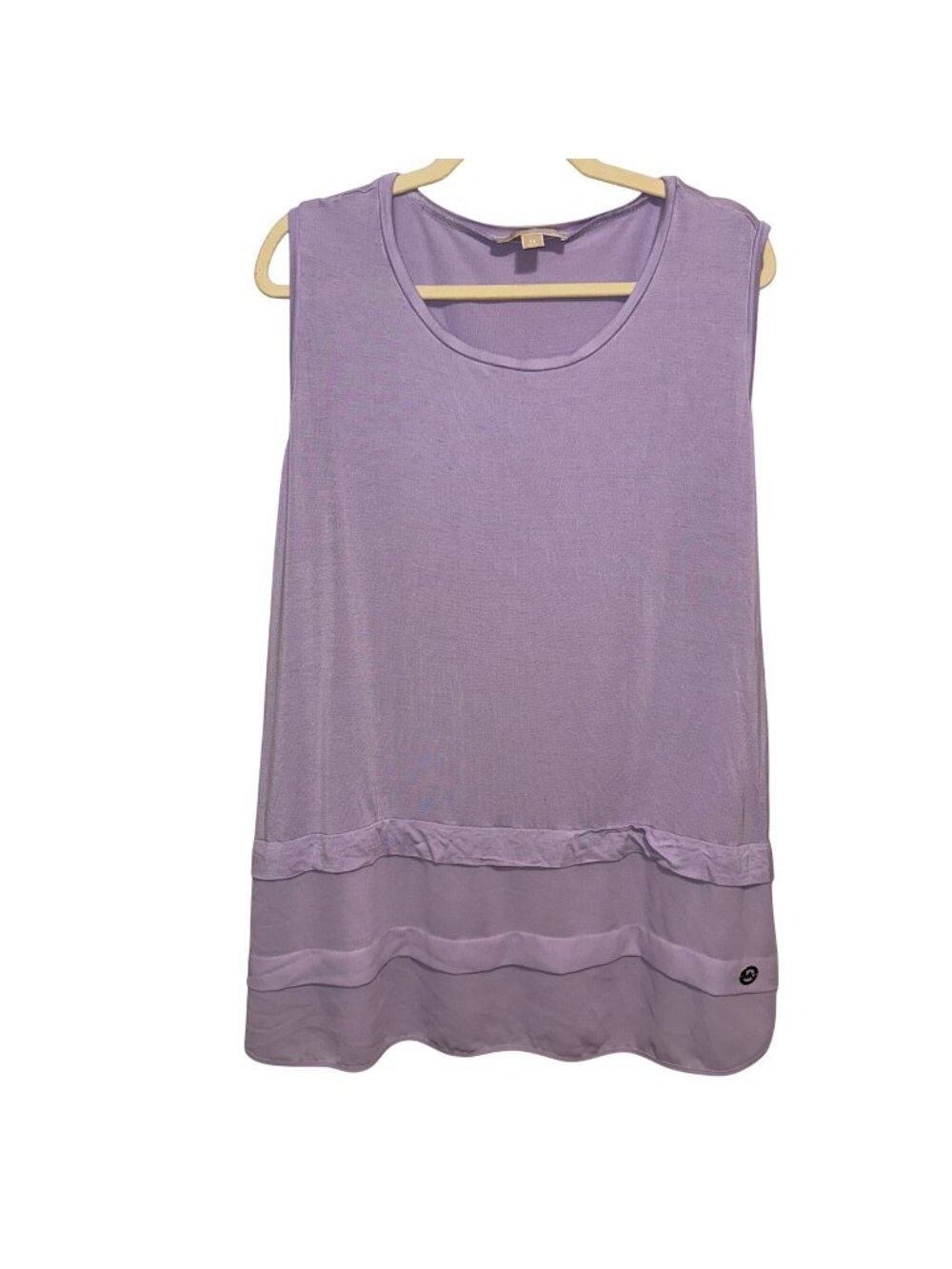 Michael Michael Kors Womens Sleeveless Top Lavender 3X Viscose & Elastane